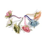 Ipetboom 6pcs Simulated Rose Duckbill Clips for Lightweight Hair Accessories for Daily Use Secure Grip Easy to Clean for Valentines Day and Special Occasions