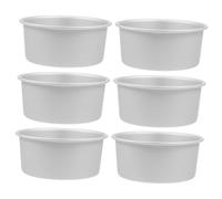 Ipetboom 6pcs Small Round Cake Pans Baking Mold Premium Aluminum Alloy Tart and Cupcake Moulds for Pudding Non Stick Baking Tins for Afternoon Tea Banquet Desserts and Daily Cooking