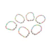 Ipetboom 6pcs Soft Clay Soccer Charm Bracelets for Boys and Lightweight Sports Jewelry for Football Teams Cheerleading Accessories to Celebrate Team Unity and Soccer Passion