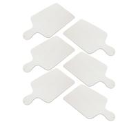 Ipetboom 6pcs Unfinished Wooden Paddle Serving Tray for DIY Painting and Engraving Rectangle Chopping Boards with Handles for Kitchen Food Prep Cheese Bread Meat Serving Portable Rustic