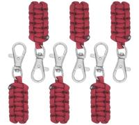 Ipetboom 6pcs Universal Zipper Handle Replacement Pulls with Paracord Braided Nylon and Iron Clasp, Reusable Zipper Pull Extensions for Backpacks and Bags, for Traveling and Commuting