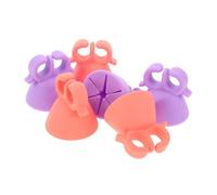 Ipetboom 6pcs Uv Manicure Gel Nail Polish Kit Nail Polish Accessory Silicone Bottle Rack