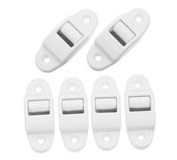 Ipetboom 6pcs Venetian Blind Guide Rails Internal Brush Shutter Cleaner Belt Display Internal Brush for Belt Roller Shutter Webbing Cleaner with Plastic Curtain Track White