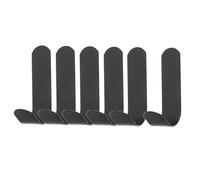Ipetboom 6pcs Wall Mounted Entryway Hooks Rust Satin Aluminum Coat and Key Hangers Practical Heavy Duty Pothooks for Hallway Bathroom and Living Room Organization