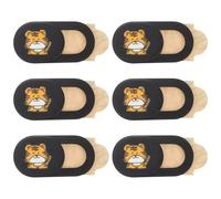 Ipetboom 6pcs Webcam Privacy Cover Tiger Year Design Protect Your Laptop Camera Lens from Spying for Home Office Use