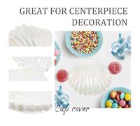 Ipetboom 6pcs White Mini Sea Shell Candy Boxes Made of Sturdy Pp Material for Reliable Storage Solution and Versatile Use, Shell Jewelry Holders for Wedding Or Halloween Party Favour