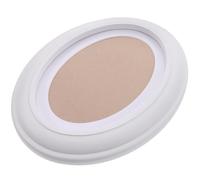 Ipetboom 7 Inch Oval White Timber Picture Frame for Wall Hanging with Seamless Nail and S Nail Included, Classic and Elegant Design for Storaging Photos in Home Decor