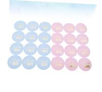 Ipetboom 72pcs Gender Reveal Stickers for Shower Party Self Adhesive Team Boy Girl Labels Easy Peel and Stick Decorations for Food Bags and Gift Boxes Fun Birthday Supplies