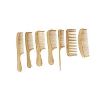 Ipetboom 7pcs Bamboo Hair Brush Natural Bristle Wide Tooth Comb Detangling Tool for Men Women Eco-friendly Anti-static for All Hair Types
