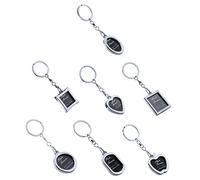 Ipetboom 7pcs Creative Photo Frame Key Chains Keyrings for Handbags and Backpacks for Couples and Friends