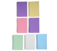 Ipetboom 7pcs Multi-color Spiral Index Cards Notebook with Perforated Pages for Smooth Writing and Easy Organization Task List Planner Notepad for School Office Travel