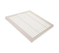 Ipetboom 8-inch White Exhaust Fan Vent Cover Mesh Screen, Universal Wall-mounted Kitchen Range Hood and Bathroom Exhaust Vent Grille Panel, 29cm Width Plastic Extractor Cap