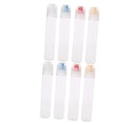 Ipetboom 8-piece 72ml Portable Travel Squeeze Bottles Silicone Condiment Dispenser Reusable Ketchup and Sauce Containers Random Color for Kitchen and Travel