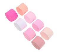 Ipetboom 8 Rolls Crepe Paper Streamers with Textured Finish Safe Friendly Paper for Birthday Party Wedding Backdrop DIY Craft Decorations in Pastel Pink Shades