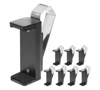 Ipetboom 8pcs Adjustable Garage Door Opener Remote Bracket Car Visor Clips Black Universal Sun Visor Holders for 1.7-2.6 Inch Remotes, Gate Clicker Key Fob Holder for Vehicle Use