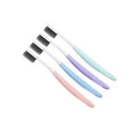 Ipetboom 8Pcs Bamboo Charcoal Toothbrush Soft Bristle Design for Gentle Cleaning for Home Use Random for Men and Women