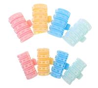 Ipetboom 8pcs Bang Hair Rollers Heatless Plastic Curlers for Hair Airy Volumizing Bangs Tool for Quick Styling Reusable No Heat Curl Clips for Women