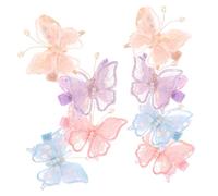 Ipetboom 8pcs Cute Butterfly Hair Clips for Girls Decorative Hair Accessories for Little Girl's Hairstyle for Daily Use Special Occasions