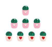 Ipetboom 8pcs Cute Cactus Charging Cable Protectors Anti-Breaking Data Line Covers for USB Charger Cables Sturdy Line Protectors for Home and Travel Use