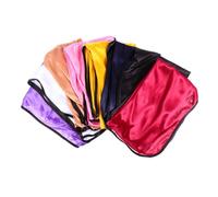 Ipetboom 8pcs Elastic Silk Satin Pirate Hat Long Tail Turban for Women's Hair Chemo Comfortable Headwrap