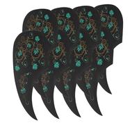 Ipetboom 8pcs Guitar Pickguard Self Adhesive Decorative Scratch Plate for Acoustic and Electric Guitar Parts Protect Body from Scratches