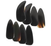 Ipetboom 8pcs Guzheng Nail Covers Ox Horn Finger Picks Fingertip Protection for Guzheng Practice Loud Sound Ergonomic Design for Adult Players