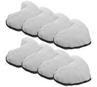 Ipetboom 8pcs Heart-Shaped Canvas Pencil Cases with Zipper, DIY Sublimation Blank Makeup Bags, Cosmetic Organizer Pouches for ’ Stationery and Travel Toiletries