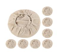 Ipetboom 8Pcs Linen Bread Proofing Basket Covers 20X8Cm, Cotton-Linen Cloth Liners for Oval Banneton Dough Rising, Reusable Sourdough Bread Baking Accessories for Home Bakers