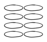 Ipetboom 8pcs Mic Shocking Mount Elastic Bands Shock-proof Elastic Bands Condenser Mic Rubber Ring Anti-vibration Rubber Ring Replacement Black
