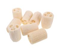 Ipetboom 8pcs Natural Loofah Sponge Bath Scrubber Exfoliating Body and Face Shower Sponges for Gentle Massage and Versatile Cleaning in Bathroom and Kitchen