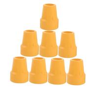 Ipetboom 8pcs Non Slip Rubber Walking Stick Tips Skid Cane Foot Covers Shock Absorbing Pole End Protectors for Hiking Trekking Poles with Wear Resistant Material