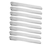 Ipetboom 8pcs Outdoor Stainless Steel Tactile Warning Pads Non Slip Pineapple Texture Blind Pathway Tiles for Public Sidewalk Safety and Slip Prevention