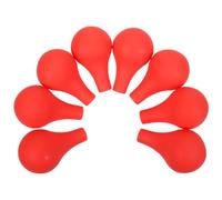 Ipetboom 8pcs Red Silicone Pipette Bulbs Reusable Suction Balls for Chemistry Labs 10ml Pipette Dropper Filler Bulbs Precision Liquid Handling Accessory for Medical and Experimental Use