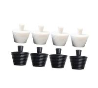 Ipetboom 8pcs Silicone Drain Plugs for Bathtub and Sink Leakproof Stopper for Wash Basin Kitchen Bathroom Multi-purpose Seal