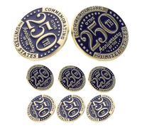 Ipetboom 8Pcs U.S 250Th Anniversary Lapel Pins 1.18″ Patriotic Brooches for Independence Day Veterans Memorial National Identity Dress Accessories