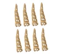Ipetboom 8pcs Unicorn Horn Crafts Kit for Adults and DIY Handmade Rainbow Unicorn Headband Accessories Gold Color Hairbands for Birthday Party Decorations and Costume Supplies
