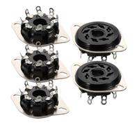 Ipetboom 8Pin Tube Socket Base Bakelite 5Pcs High Mechanical Strength for Tube Amplifiers Compatible Kt88 6550 6Sn7 El34 in Demanding Environments