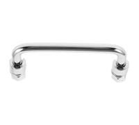 Ipetboom 9-inch Stainless Steel Folding Pull Handle Silver Chrome-Plated Cabinet and Toolbox Door Handle for Doors Windows and Hardware