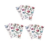 Ipetboom 9 Sheets Butterfly Decals Colorful Temporary Stickers for Parties Festivals and Travel Unique Flower Design for Men and Women