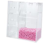 Ipetboom Acrylic Cosmetic Bucket Makeup Brush Holder with Dustproof Cover Multipurpose Cosmetics Storage Box for Vanity Organizer for Eyeliners Brow Pencils and Makeup Tools Modern Stylish