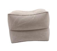 Ipetboom Adjustable Inflatable Travel Foot Rest Pillow for Height Control Lightweight Washable PVC Airplane Leg Elevating Cushion with Storage Pouch for Plane Train Car Use