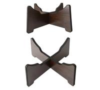 Ipetboom Adjustable Portable Tongue Drum Stand Dark Brown Tripod Display Rack for Hand Pan Ethereal Drum Holder with Detachable Bracket and Stable Support for Adults