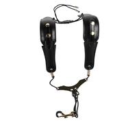Ipetboom Adjustable Saxophone Neck Strap Sax Belt for Alto Tenor Baritone Saxophones with Soft Padding Comfortable Harness for Professional and Beginner Players