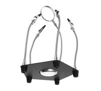 Ipetboom Adjustable Soldering Platform Helping Hands Clamp with Flexible Arms and Sturdy Base, Soldering Aid Tool for PCB Repair and Electronics Projects, Welding Support for Precision