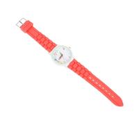 Ipetboom Adjustable Student Wrist Watch Red Casual Quartz Analog Timepiece Lightweight Learning Management