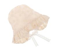 Ipetboom Adjustable Summer Hat for Months Breathable Wide Brim Sunhat Lace Bonnet with Palace Inspired Design Soft Lightweight Outdoor Cap for Hot Weather Beige