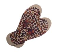 Ipetboom Adjustable TPR Reflexology Foot Massage Insoles with Pebble Design for Relief and Pressure Reduction Non-Slip Acupressure Pads for Men and Women Trim to Fit Shoes