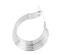 Ipetboom African Collar Necklace for Women, Chunky Leather Choker in Tribal Gothic Punk Style, Silver Look, Skin Friendly, for Wedding or Party, African Jewellery for Women