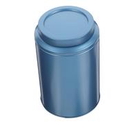 Ipetboom Airtight Large Blue Tea Tin Canister with Lid for Loose Tea Storage Portable Kitchen Container for Dry Food Coffee Grains Nuts Storage Jar for Home Use