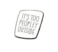 Ipetboom Alloy Pants Badge Brooch Unisex Black White Enamel Breastpin Creative Fashion Pin for Jackets Sweaters Dresses Elegant Corsage for Weddings Parties Proms Daily Wear